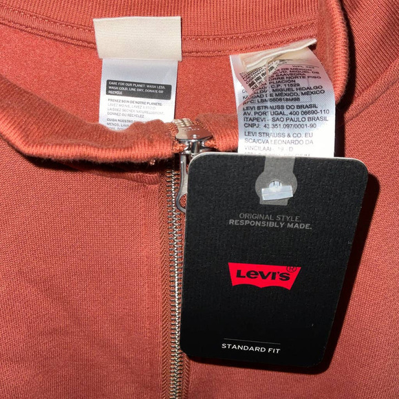 LEVIS WOMEN’S COSMO 1/4 ZIP SWEATSHIRT XL NWT - Picture 5 of 11